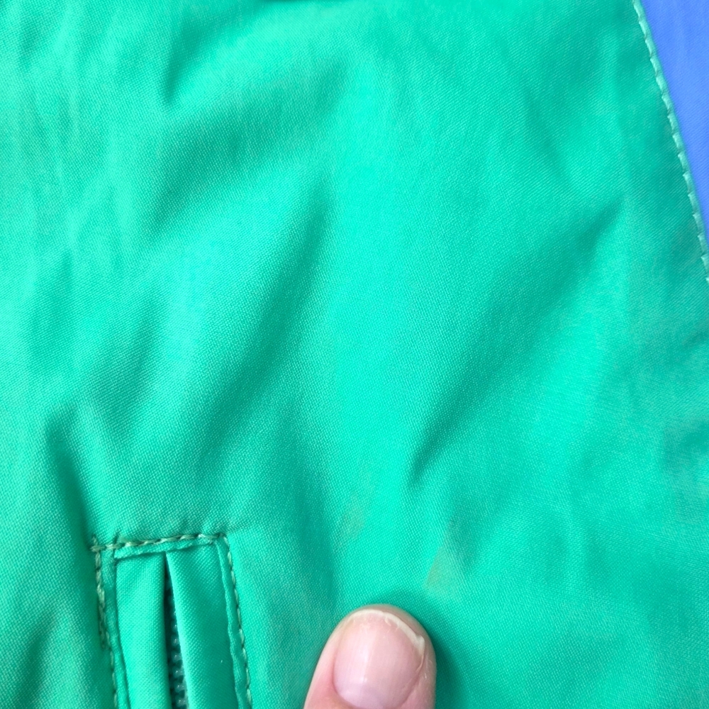 Vintage 80s 90s Colorblock Windbreaker Ski Snow Jacket Half Zip Anorak Womens 12 - Picture 7 of 15